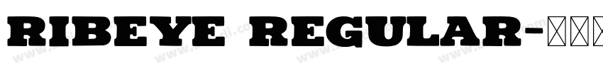 Ribeye Regular字体转换